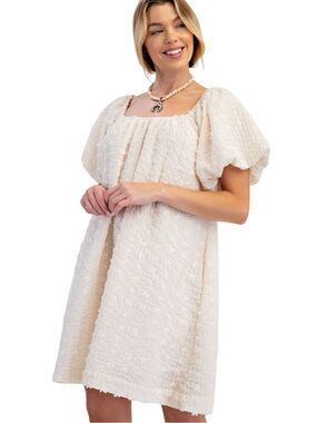244:  EASEL NWT DRESS IVORY (C)